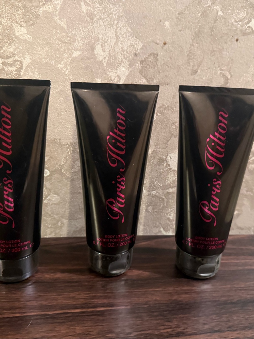 Lot of 3 Paris Hilton Body Lotions - 6.7 oz each
